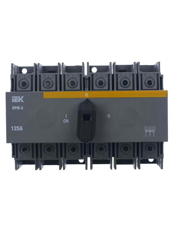  Выключатель-разъединитель модульный 3п 125А ВРМ-3 KARAT IEK MVR30-3-125 фото в каталоге от BTSprom.by