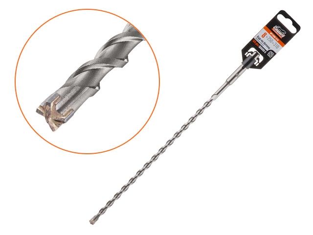 8х250х310 мм бур (сверло) sds-plus quadro-x gepard (бур по бетону, крестовая пластина) gp1208-310 от BTSprom.by