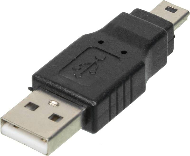 переходник mini usb b (m) usb a(m) черн. ningbo 841871 от BTSprom.by