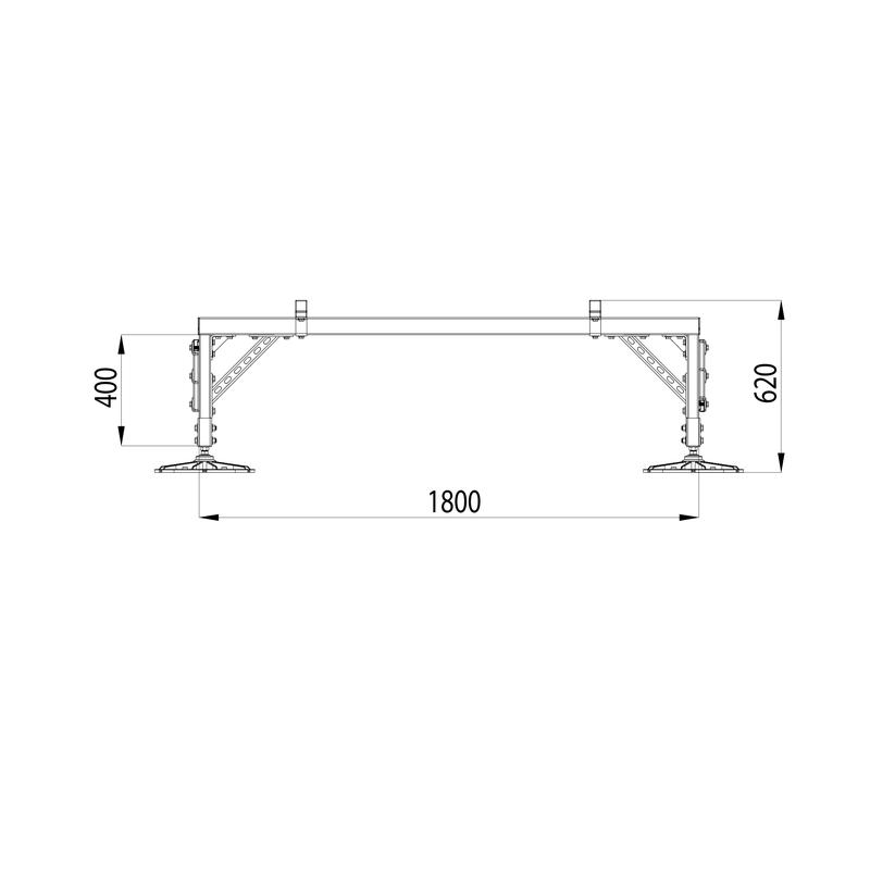  Конструкция опорная для установки оборудования TECHNORAPTOR FOOT 1800х1800 HD КМ TR0245 фото в каталоге от BTSprom.by
