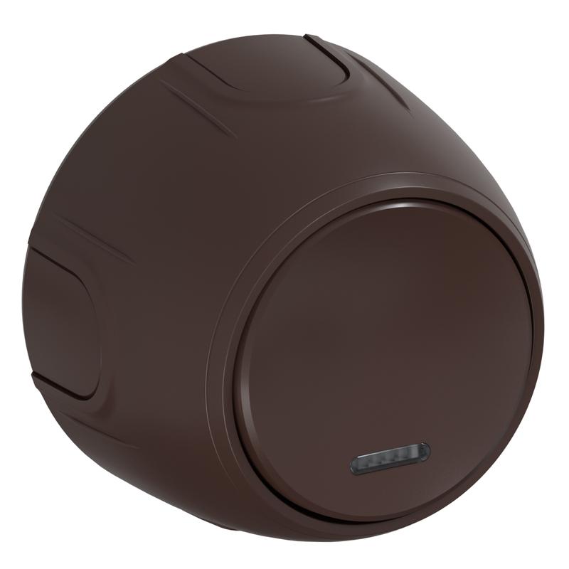 выключатель 1-м rotondo с подсветкой корич. onekeyelectro 7700863 от BTSprom.by