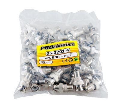  Переход штекер BNC - гнездо F Proconnect 05-3201-4 фото в каталоге от BTSprom.by