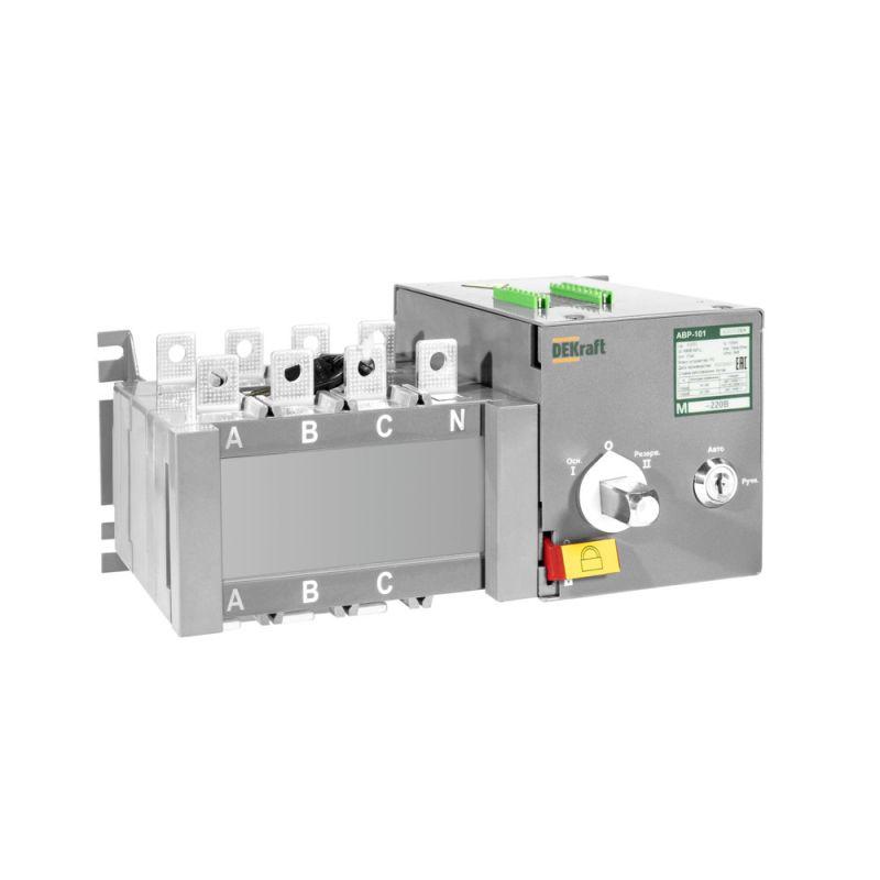 ввод резерва автоматический авр авр-102 4п 140а 10ка на реверс. выкл.-разъед. с мотор. приводом dekraft 42038dek от BTSprom.by