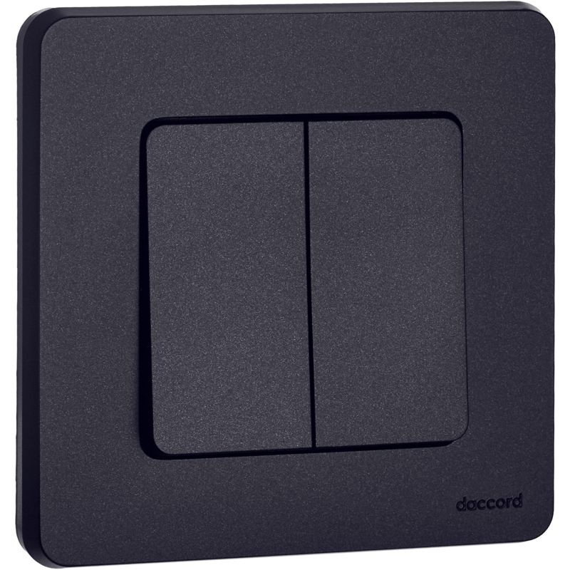  Выключатель 2-кл. Inspiria 10А IP20 250В 10AX механизм антрацит IEK 673623 фото в каталоге от BTSprom.by