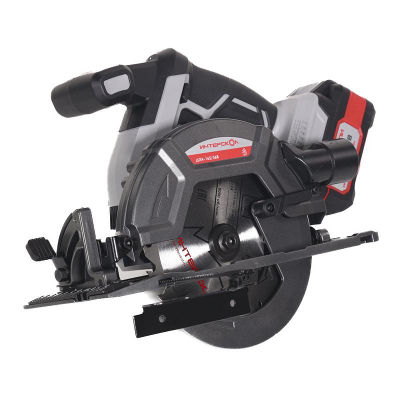 пила дисковая аккумулятор. бесщеточн. дпа-165/36в li-ion апи (кейс 2 аккум. 2.0а.ч зу) интерскол 817.2.2.70 от BTSprom.by