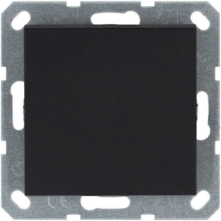 переключатель проходной 1-кл. 10а ip20 механизм черн. матов. soft touch jasmart g3012pb от BTSprom.by
