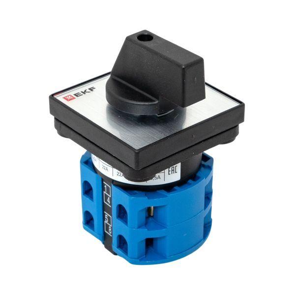  Переключатель кулачковый ПК-1-121 1п 25А "0-1-2-3" EKF pk-1-121-25 фото в каталоге от BTSprom.by