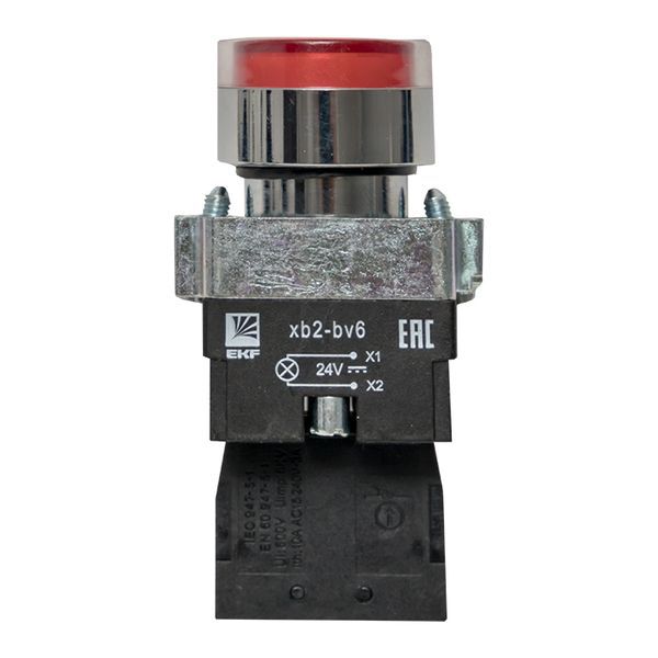  Кнопка BA42 с подсветкой 24В красн. NC PROxima EKF xb2-bw42-24 фото в каталоге от BTSprom.by