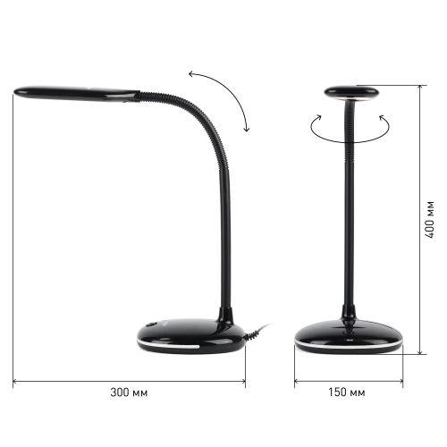  Светильник NLED-477-8W-BK настольный черн. ЭРА Б0041083 фото в каталоге от BTSprom.by