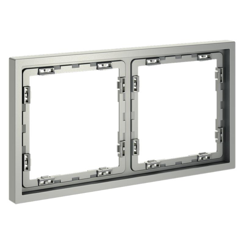  Рамка 2-м S70 пластик. сталь Voltum VLS100205 фото в каталоге от BTSprom.by