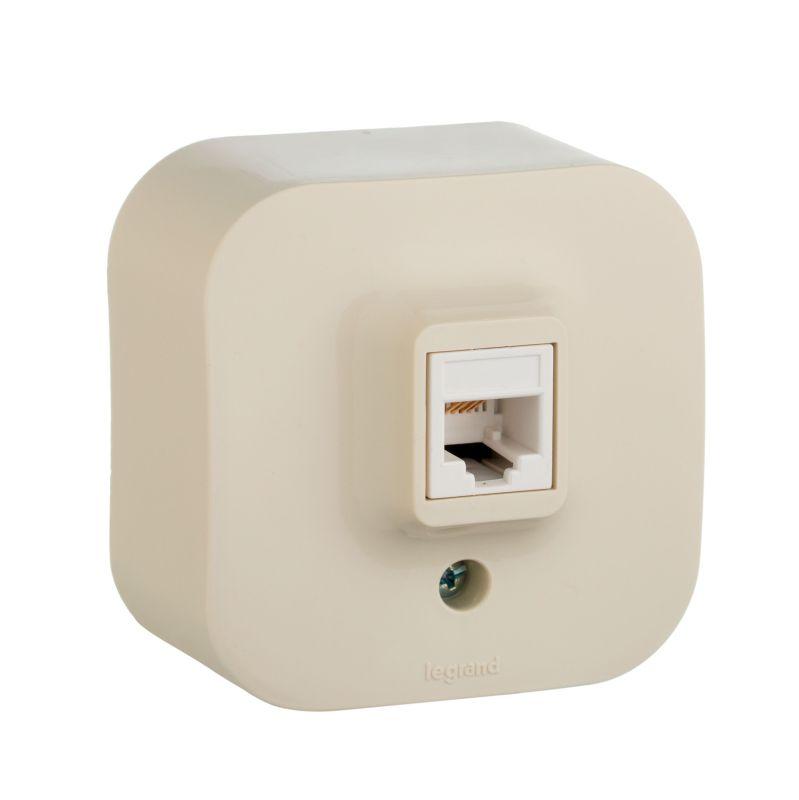 розетка компьютерная 1-м оп quteo rj45 кат.5e utp сл. кость iek 782254 от BTSprom.by