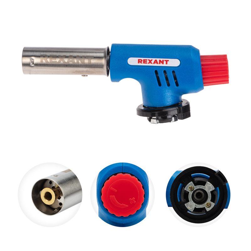  Горелка-насадка газовая GT-19 с пьезоподжигом REXANT 12-0019 фото в каталоге от BTSprom.by