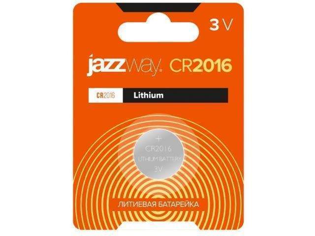 элемент питания литиевый cr2016 3в bl-1 (блист.1шт) jazzway 2852830 от BTSprom.by