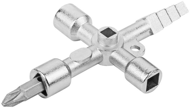  Ключ универсальный для электрошкафов 5в1 двусторон. CrV бита PH2/SL7 FIT 60107 фото в каталоге от BTSprom.by