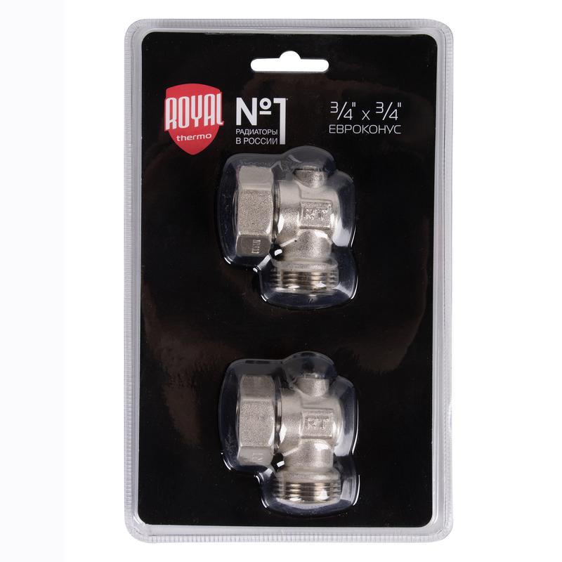  Набор нижнего подключения угловой раздельный 3/4х3/4ЕК Royal Thermo НС-1353996 фото в каталоге от BTSprom.by