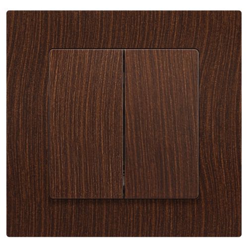  Выключатель 2-кл. СП Accent 6-104-10 10А IP20 250В AL/CU венге Intro Б0063501 фото в каталоге от BTSprom.by