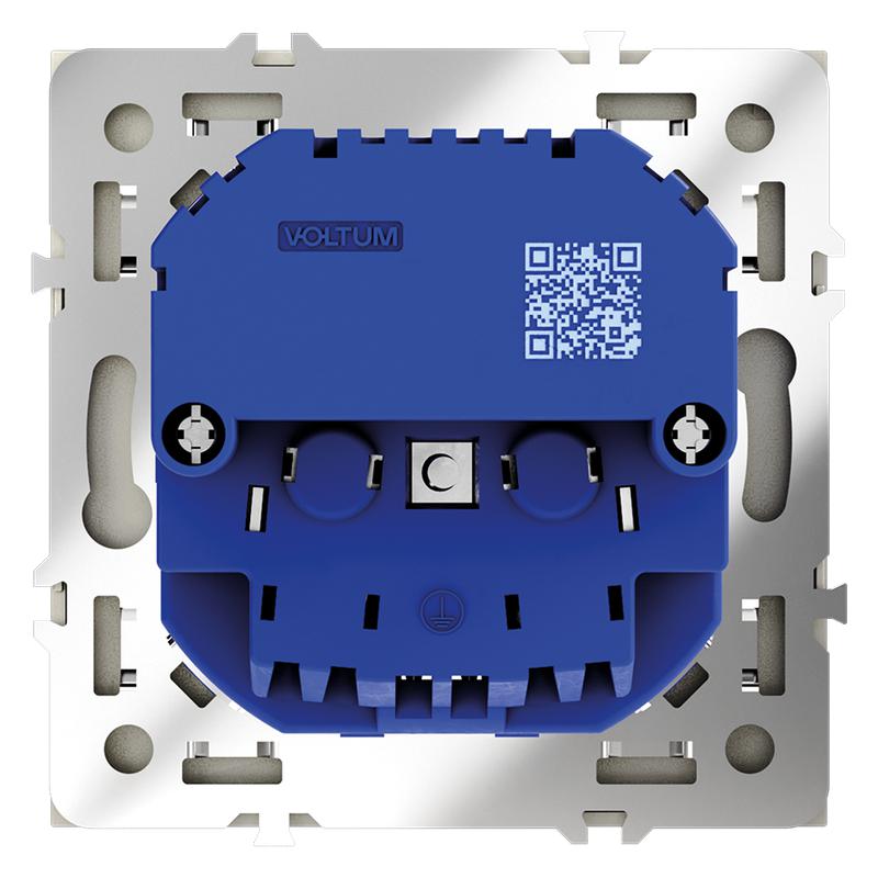  Розетка 1-м СП S70 16А с USB A+С с заземл. защ. шторки механизм сталь Voltum VLS040505 фото в каталоге от BTSprom.by