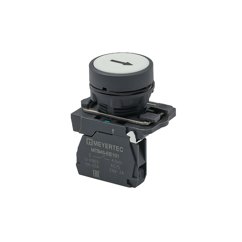 кнопка плоская маркировка "стрелка вверх" 1no ip65 пластик mtb5-aa12561 бел. овен 137236 от BTSprom.by