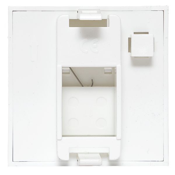  Вставка розеточная 45х45мм формат Mosaic на 1 модуль Keystone защ. шторки с маркером бел. TERACOM PRO EKF TRP-INS-MOS-2M1P-WH фото в каталоге от BTSprom.by