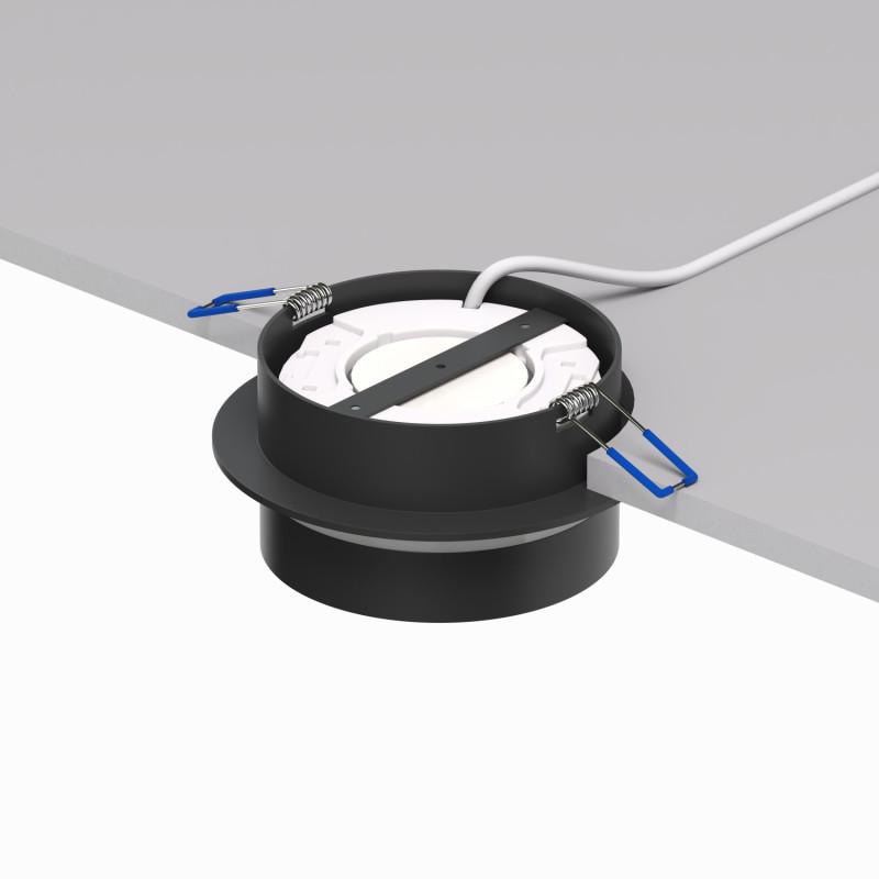  Светильник NIKO 15Вт GX53 IP20 LED встраив. акрил алюм. черн. DENKIRS 772632 фото в каталоге от BTSprom.by