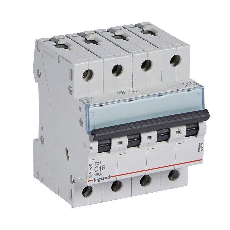 Выключатель автоматический модульный 4п C 16А 10кА TX3 6000 4мод. 400В Leg 403958 фото в каталоге от BTSprom.by  Выключатель автоматический модульный 4п C 16А 10кА TX3 6000 4мод. 400В Leg 403958 фото в каталоге от BTSprom.by