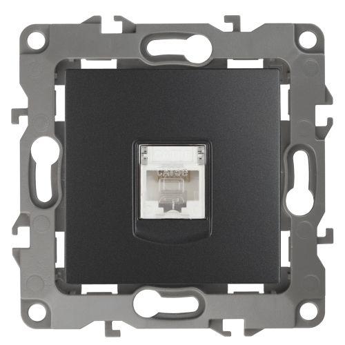 розетка компьютерная эра12 12-3107-05 rj45 антрацит эра б0014727 от BTSprom.by