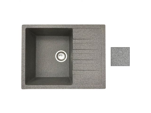 мойка кухонная из искусственного камня best серый 640х500 мм, av engineering av650500bgra от BTSprom.by