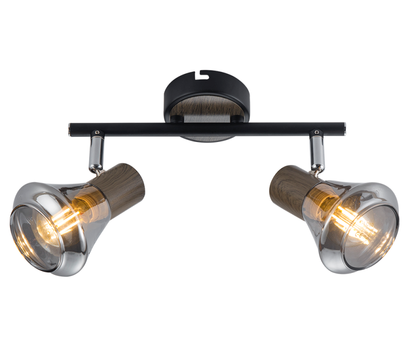 светильник настенно-потолочный спот pavla 7028-702 2хe14 40вт поворотный rivoli б0047109 от BTSprom.by