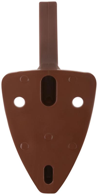  Крючок-вешалка 2-рожковый пластиковый корич. КУРС 66847 фото в каталоге от BTSprom.by