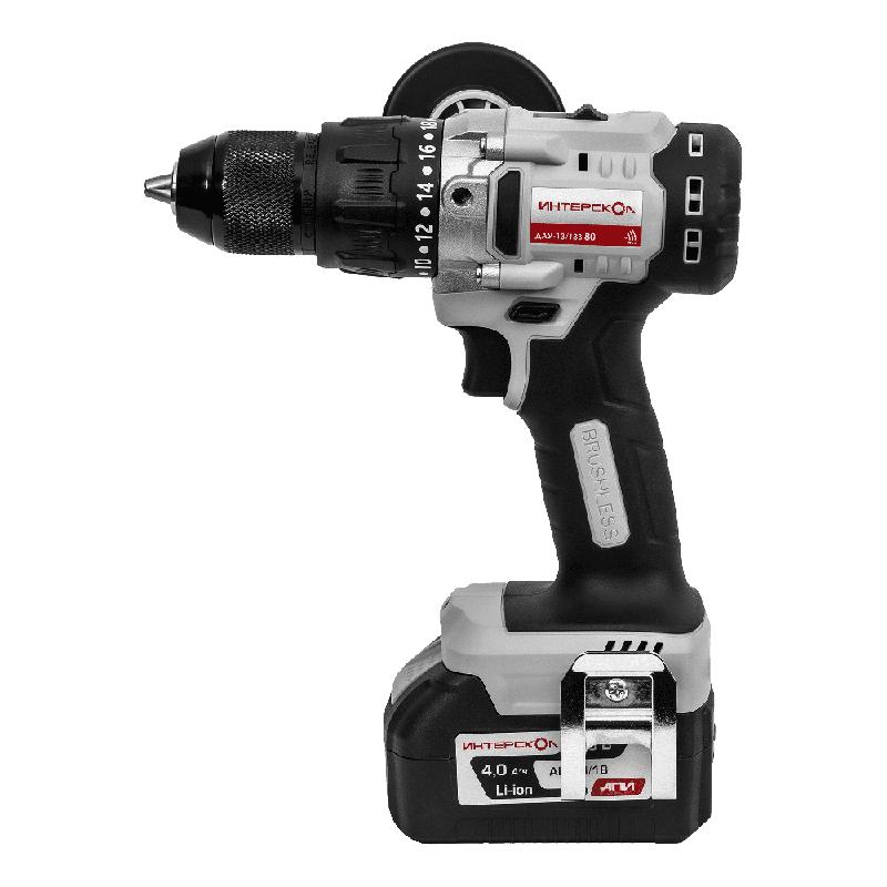  Дрель-шуруповерт аккумуляторная удар. бесщеточн. ДАУ-13/18В 80 Li-ion АПИ (кейс 1 аккум. 40А.ч ЗУ) ИНТЕРСКОЛ 786.4.1.70 фото в каталоге от BTSprom.by
