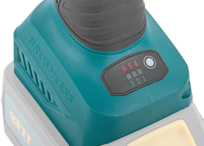  Машина шлифовальная угловая аккумуляторная бесщеточная 20В 3000-8500об/мин; КлК 125мм; регулирование оборотов; без АКБ FIT 79912 фото в каталоге от BTSprom.by