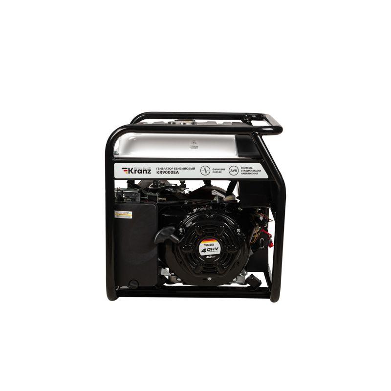  Генератор бензиновый KR9000EA 9.0кВт 230В 25л коннектор автоматики электростартер KRANZ KR-16-1138 фото в каталоге от BTSprom.by