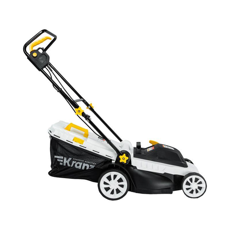  Газонокосилка электрическая KR-2000 2000Вт Ш=42см 6 уровней 45л Kranz KR-16-1241 фото в каталоге от BTSprom.by