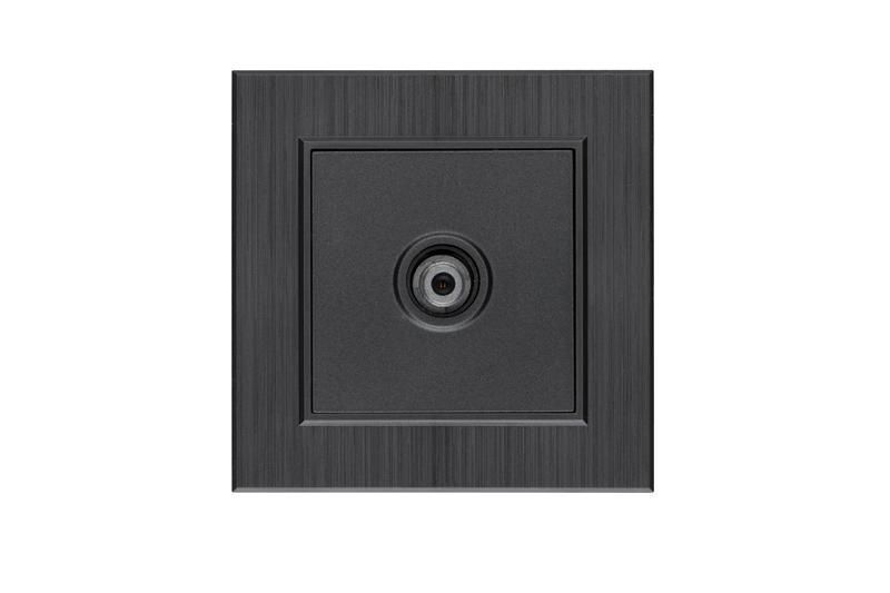 розетка tv проходная karea line star дым. металлик makel 86050007 от BTSprom.by