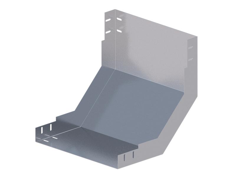 лоток монтажный угловой 90град. вверх 400х50 сталь 1мм лу90в.400.50.378.1.1 соэми н0121320326 от BTSprom.by