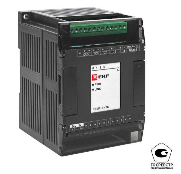 модуль ввода термопар remf 4 pro-logic (с поверкой) ekf remf-t-4tc-v от BTSprom.by
