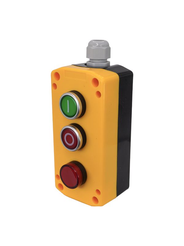 пост управления пку-22-33v2b-65у1 1 цилиндр "i" но зел.; 1 цилиндр "o" нз красн.; лампа красн. 24в ac/dc ip65 электротехник et526985 от BTSprom.by