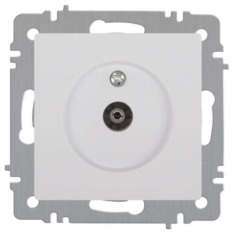 розетка телевизионная одиночная tv сп accent 6-301-01 ip20 бел. intro б0063601 от BTSprom.by