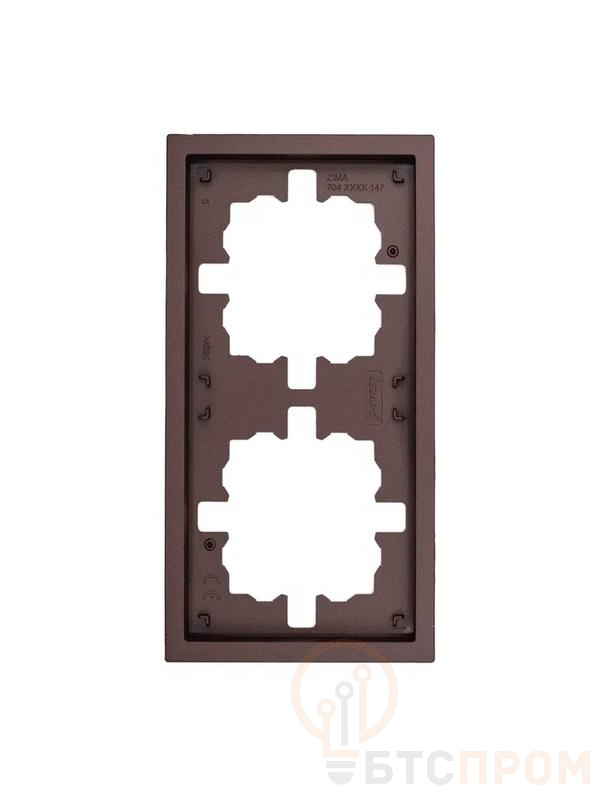 Рамка 2-мест. горизонт. ZIMA шоколад LEZARD 704-7300-147 фото в каталоге от BTSprom.by  Рамка 2-мест. горизонт. ZIMA шоколад LEZARD 704-7300-147 фото в каталоге от BTSprom.by
