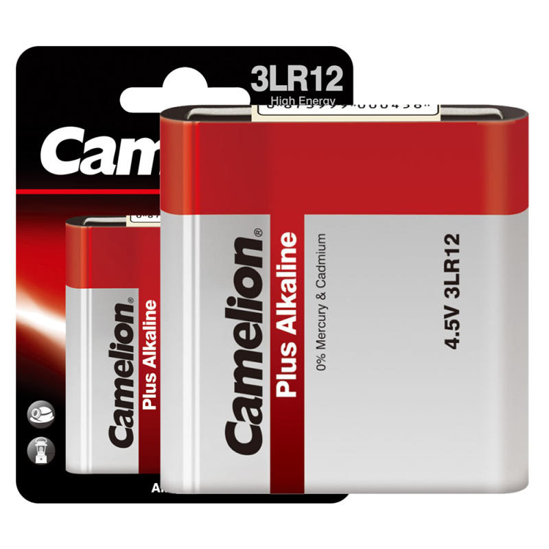 элемент питания алкалиновый "квадрат" 3lr12 4.5в plus alkaline (блист.1шт) camelion 1656 от BTSprom.by