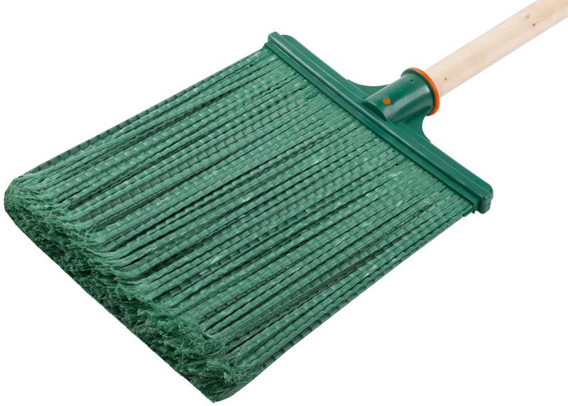 Метла плоская №1 260х330х1480мм мягкая с деревянным черенком пластик. КУРС 68073 фото в каталоге от BTSprom.by