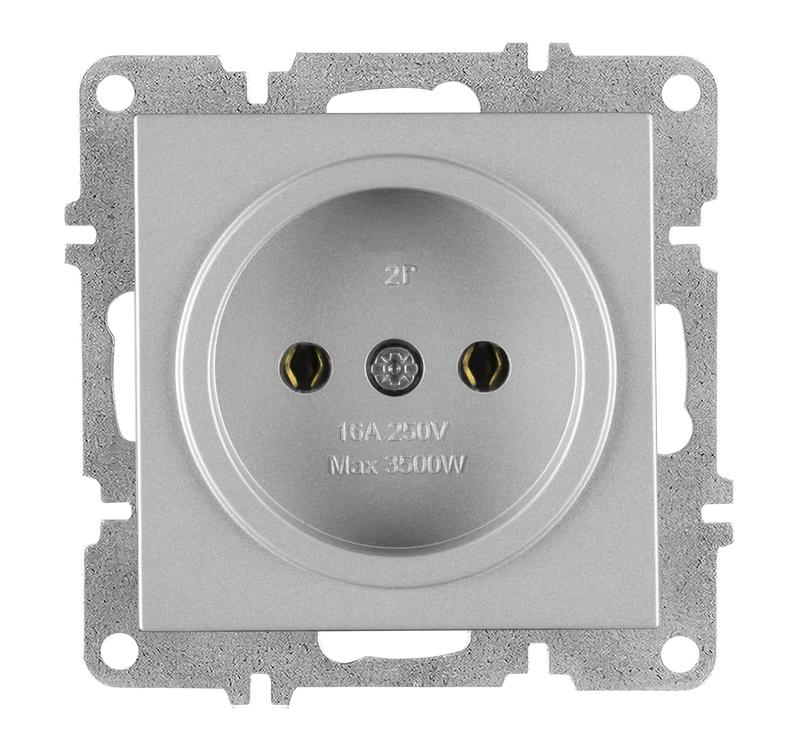 розетка 1-м без заземл. механизм lavin/karen сер. arvia 50 03 2000 215 от BTSprom.by