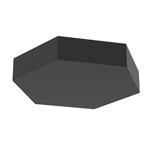 блок gexus 520х600 solid подвесной ral9005 черн. муар varton v4-r0-90.0009.gxs-0010 от BTSprom.by