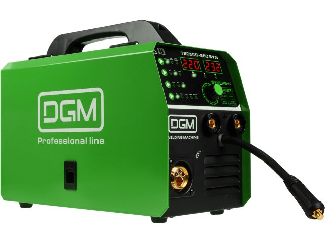 полуавтомат сварочный dgm tecmig-250 syn (220в, mig/flux/mma/tig, синергия, евроразъем, смена полярности) dg5822-7 от BTSprom.by