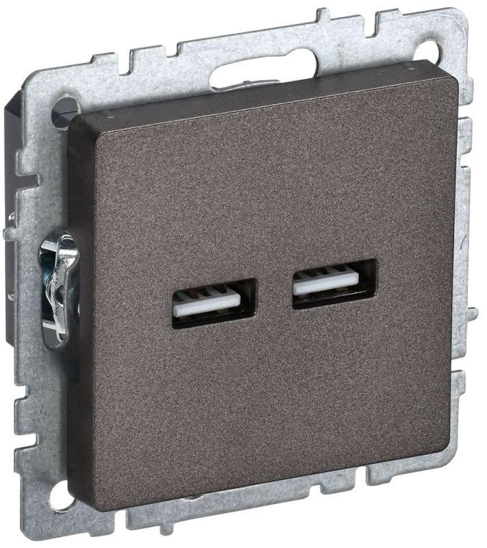 розетка brite usb a+a 3.1а рю10-1-бртб механизм бронза iek br-u21-d31-k45 от BTSprom.by