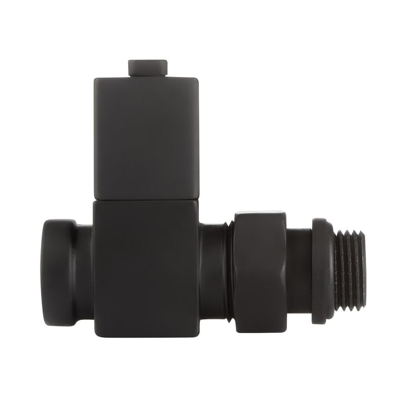  Набор дизайн-вентилей CUBE прямой 1/2дюйм черн. Royal Thermo НС-1422575 фото в каталоге от BTSprom.by