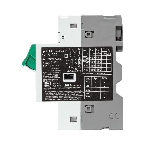  Выключатель автоматический для защиты двигателя АПД-32 0.4-0.63А EKF apd-me-0.63 фото в каталоге от BTSprom.by