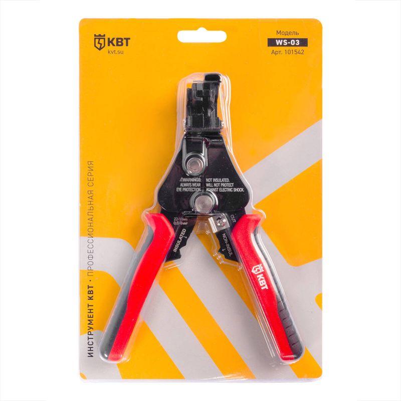  Инструмент для снятия изоляции WS-03 ПРОФИ КВТ 101542 фото в каталоге от BTSprom.by
