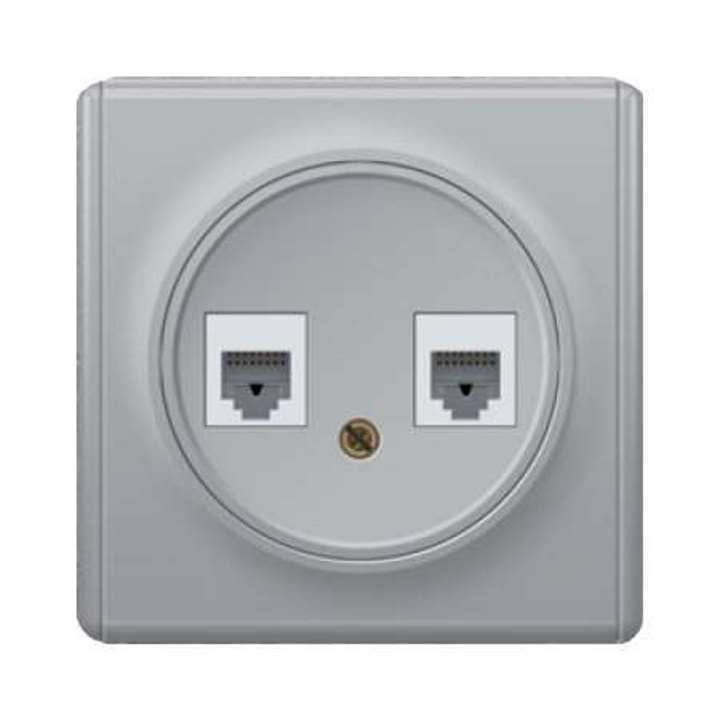 розетка компьютерная + телефонная 2-м сп florence rj45 + rj11 кат.5e механизм сер. (1e20801302) onekeyelectro 2172840 от BTSprom.by