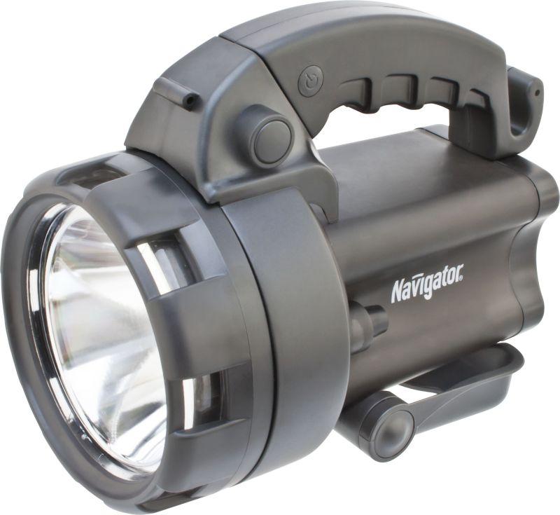 фонарь-прожектор аккумуляторный 94 963 npt-sp09-accu 1cree 3вт + 4led аккум. 4в 4а.ч. navigator 94963 от BTSprom.by